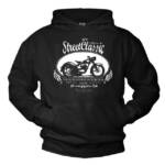 MAKAYA Kapuzenpullover Herren Motorrad Bekleidung Männer Sweatshirt mit Kapuze Oldtimer Pulli