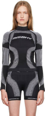 MISBHV Black Active Wear Long Sleeve Sport Top