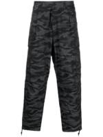 Mackintosh Cropped-Cargohose mit Camouflage-Print - Schwarz