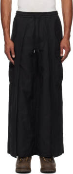 Maharishi Black 5329 Hakama Track Cargo Pants