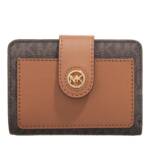 Michael Kors Portemonnaie - Mk Charm Small Tab Compact Pocket Wallet - Gr. unisize - in Braun - für Damen