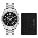 Michael Kors Uhren - Michael Kors Lexington Men's Watch Set MK1091SET - Gr. unisize - in Silber - für Damen