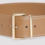 Miu Miu Gürtel - Caramel Brown Calf Leather Belt - Gr. 75 - in Braun - für Damen