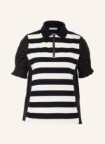 Moncler Poloshirt Im Materialmix schwarz