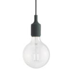 Muuto - Socket E27 LED-Pendelleuchte, dunkelgrün