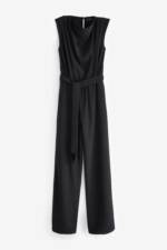 Next Jumpsuit Overall mit Wasserfallausschnitt, Petite (1-tlg)