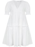 Nina Ricci Stufiges Kleid - Weiß