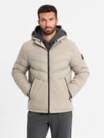 OMBRE Steppjacke Herren-Steppjacke mit hohem Kragen