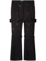 Off-White Cargohose mit Schnalle - Schwarz