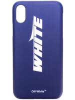 Off-White iPhone X-Hülle mit Logo - Blau