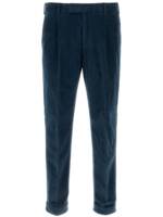 PT Torino Tapered-Hose aus Samt - Blau