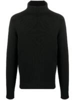 Palm Angels Rollkragenpullover mit Logo - Schwarz