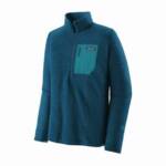 Patagonia R1 Air Zip-Neck Fleece Pullover Herren (Dunkelblau XL) Expeditionsbekleidung