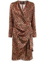 Paule Ka Wickelkleid mit Leoparden-Print - Braun