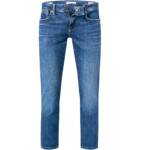 Pepe Jeans Herren Jeans blau Baumwoll-Stretch Slim Fit