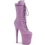 Pleaser FLAMINGO-1050FS Pleaser vegane High-Heels Plateau Schnürung Stiefelett High-Heel-Stiefel