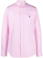 Polo Ralph Lauren Gestreiftes Hemd mit Logo-Stickerei - Rosa