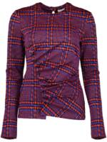 Rabanne Bluse mit geometrischem Print - Rot