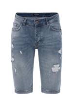 RedBridge Jeansshorts Red Bridge Herren Jeans Shorts Kurze Hose Denim Diverse fetzige Stellen