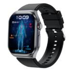 Refttenw Smartwatch Herren Damen mit Telefonfunktion, AMOLED Display Smartwatch, IP68 Wasserdicht Sportuhr, SOS-Funktion, 9 Gesundheitsmessungen