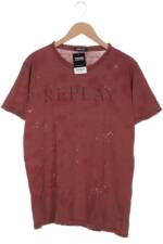 Replay Herren T-Shirt, bordeaux, Gr. 54