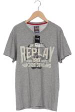 Replay Herren T-Shirt, grau, Gr. 46