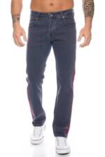 Rock Creek Regular-fit-Jeans Herren Jeans Stonewashed Dunkelgrau RC-2114