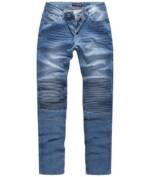 Rock Creek Slim-fit-Jeans Herren Jeans Slim Fit Biker-Style Blau RC-2181