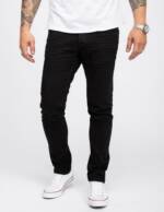 Rock Creek Slim-fit-Jeans Herren Jeans Slim Fit Schwarz RC-2146