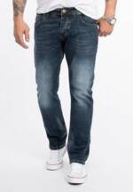 Rock Creek Straight-Jeans Herren Jeans Stonewashed Blau RC-2279