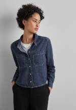 STREET ONE Jeansbluse, in Denim-Optik