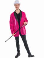 Sakko mit Pailletten Herren pink L