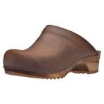 Sanita Herren Clog offen antique braun Sandale