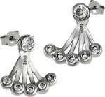 SilberDream Paar Ohrstecker SilberDream Ear Cuff Rund Ohrringe (Ohrstecker), Damen Ohrstecker Ear Cuff Rund 925 Sterling Silber, weiß, silber