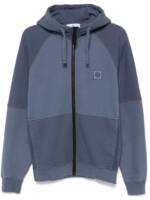 Stone Island Hoodie aus Fleece-Jersey - Blau