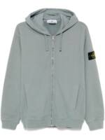 Stone Island Hoodie aus Fleece-Jersey - Grau