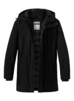 Strellson Herren Parka schwarz unifarben