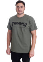 Thrasher - Thrasher Skate-Mag Army - T-Shirt - Grün - M - 100% Baumwolle