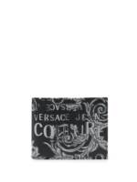 Versace Jeans Couture Portemonnaie mit Logo-Print - Schwarz