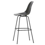 Vitra - Eames Fiberglass Barstuhl, hoch, basic dark / elephant hide-grey (Filzgleiter)