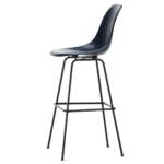 Vitra - Eames Fiberglass Barstuhl, hoch, basic dark / navy blue (Filzgleiter)