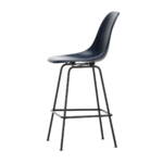 Vitra - Eames Fiberglass Barstuhl, medium, basic dark / navy blue (Filzgleiter)