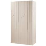 WOOOD Kleiderschrank Rain aus Kiefernholz, Dust Grau Push-to-Open-System