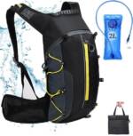 ZEUOPQ Trinkrucksack Fahrradrucksack 10l Klein MTB Rucksack mit Trinkblase 2l (Mini Mehrzweck Trinkrucksack für Radsport Fahrrad, 1-tlg., Ultraleicht Mountain Bike Rucksack für Damen & Herren), Wanderrucksack klein für Laufen Fahrrad Herren Damen