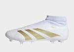 adidas Predator League Laceless FG, Cloud White / Gold Metallic / Sandy Beige Met