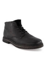 bugatti Herren Desert Boots schwarz Glattleder