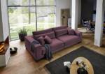 freiraum Big-Sofa Phebe, 7 Kissen, Daune, Bezug rot - 286x90x141cm (BxHxT)