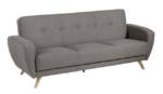 58 aufm Kessel Sofa 3-Sitzer mit Bettfunktion Karen Bezug Samtvelours (mit Clean-Abo, Sparpreis inkl. Kostenlosem Versand 1 Teile, hochwertig verarbeitet,bequemer Sitz