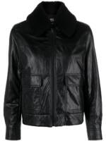 A.P.C. Tina Bomberjacke aus Faux-Leder - Schwarz