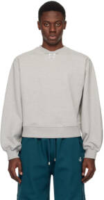 ADER error Gray Langle Sweatshirt